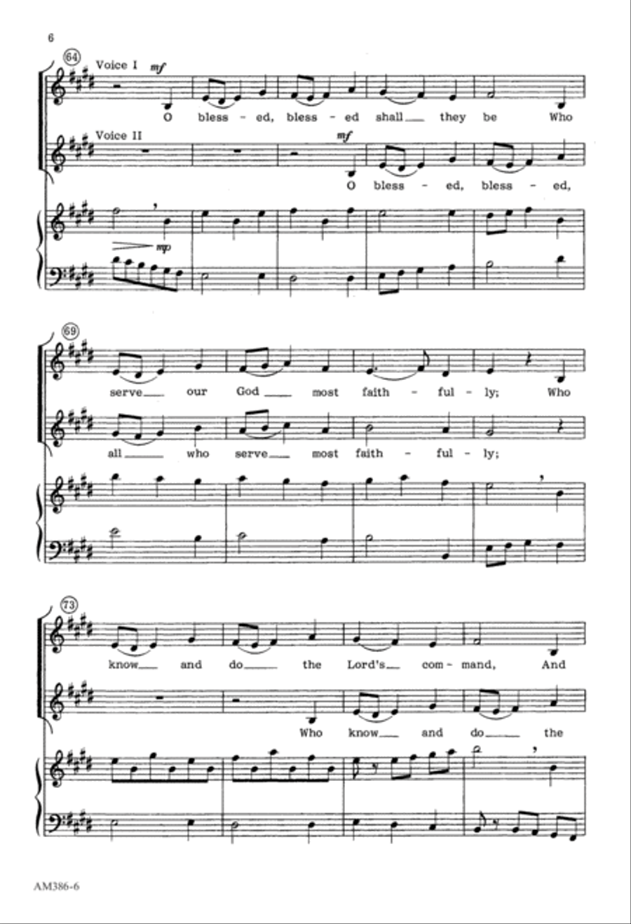 Blessed Shall They Be (Digital Download) 2-Part scores gallery preview page 6