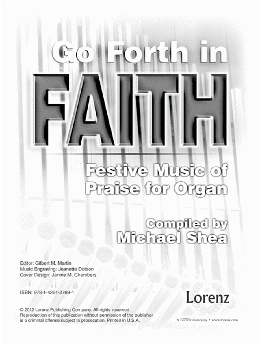 Go Forth in Faith (Digital Download) Organ scores gallery preview page 1