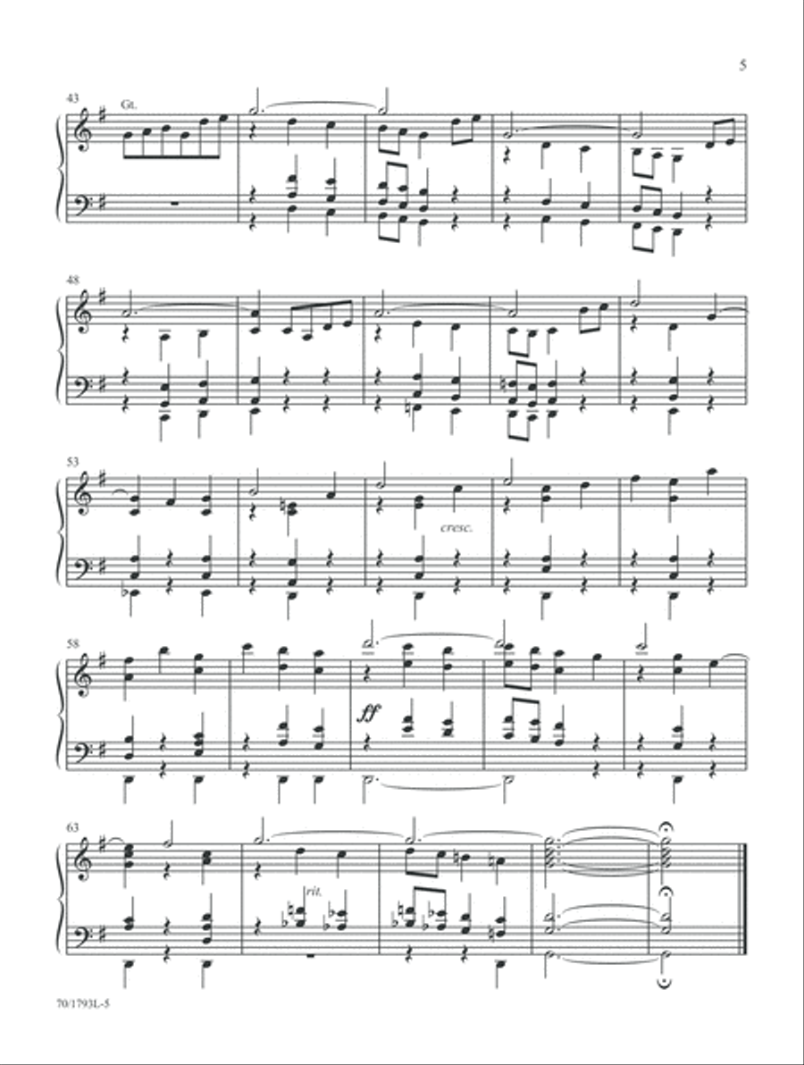 Go Forth in Faith (Digital Download) Organ scores gallery preview page 5