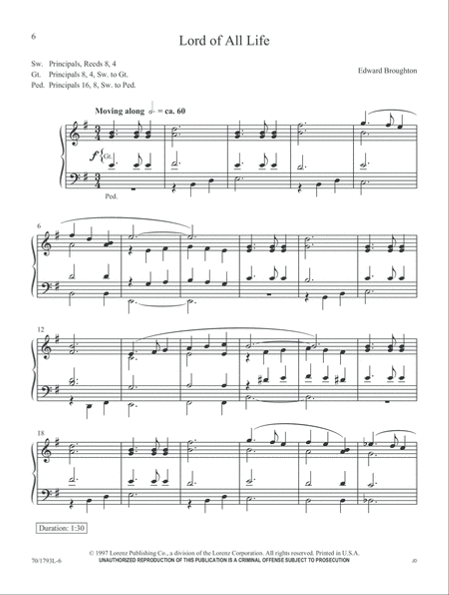 Go Forth in Faith (Digital Download) Organ scores gallery preview page 6