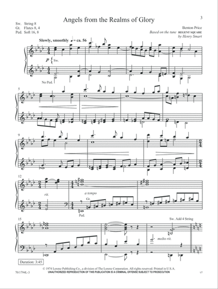 And There Was a Star (Digital Download) Organ scores gallery preview page 3