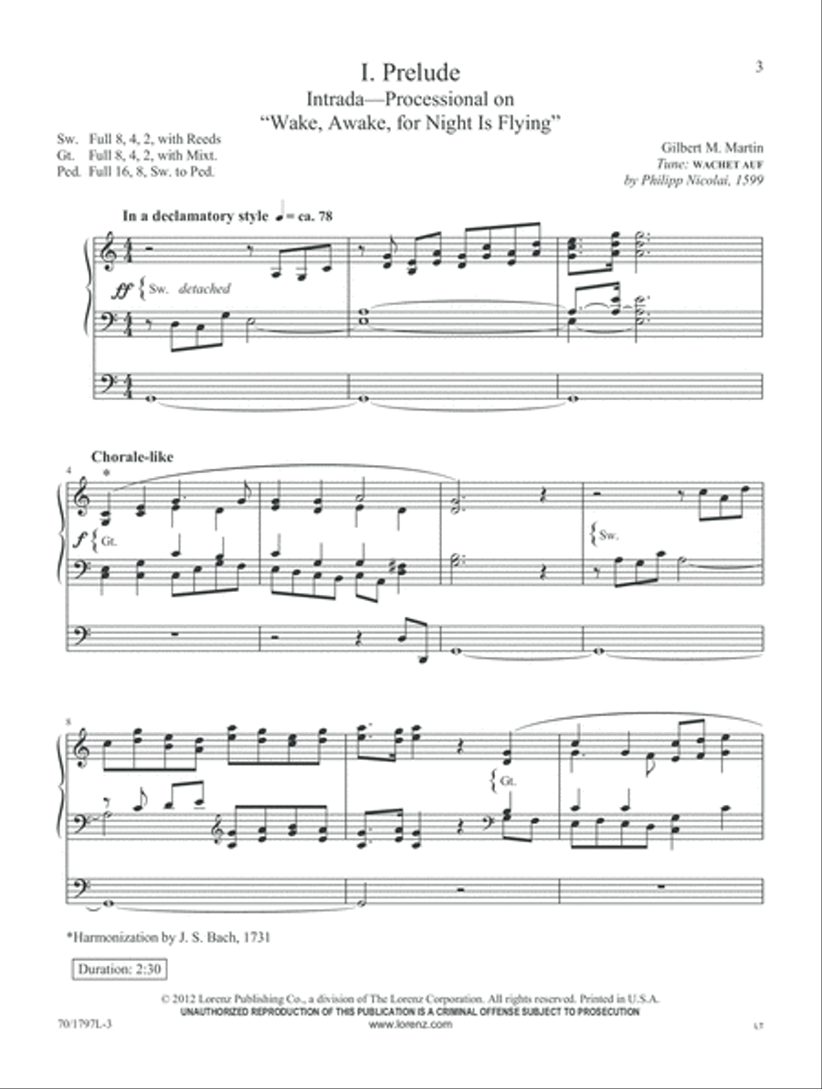 The King of Glory Comes (Digital Download) Organ scores gallery preview page 3