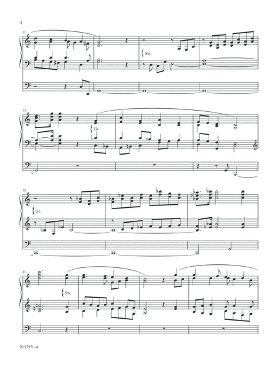 The King of Glory Comes (Digital Download) Organ scores gallery preview page 4