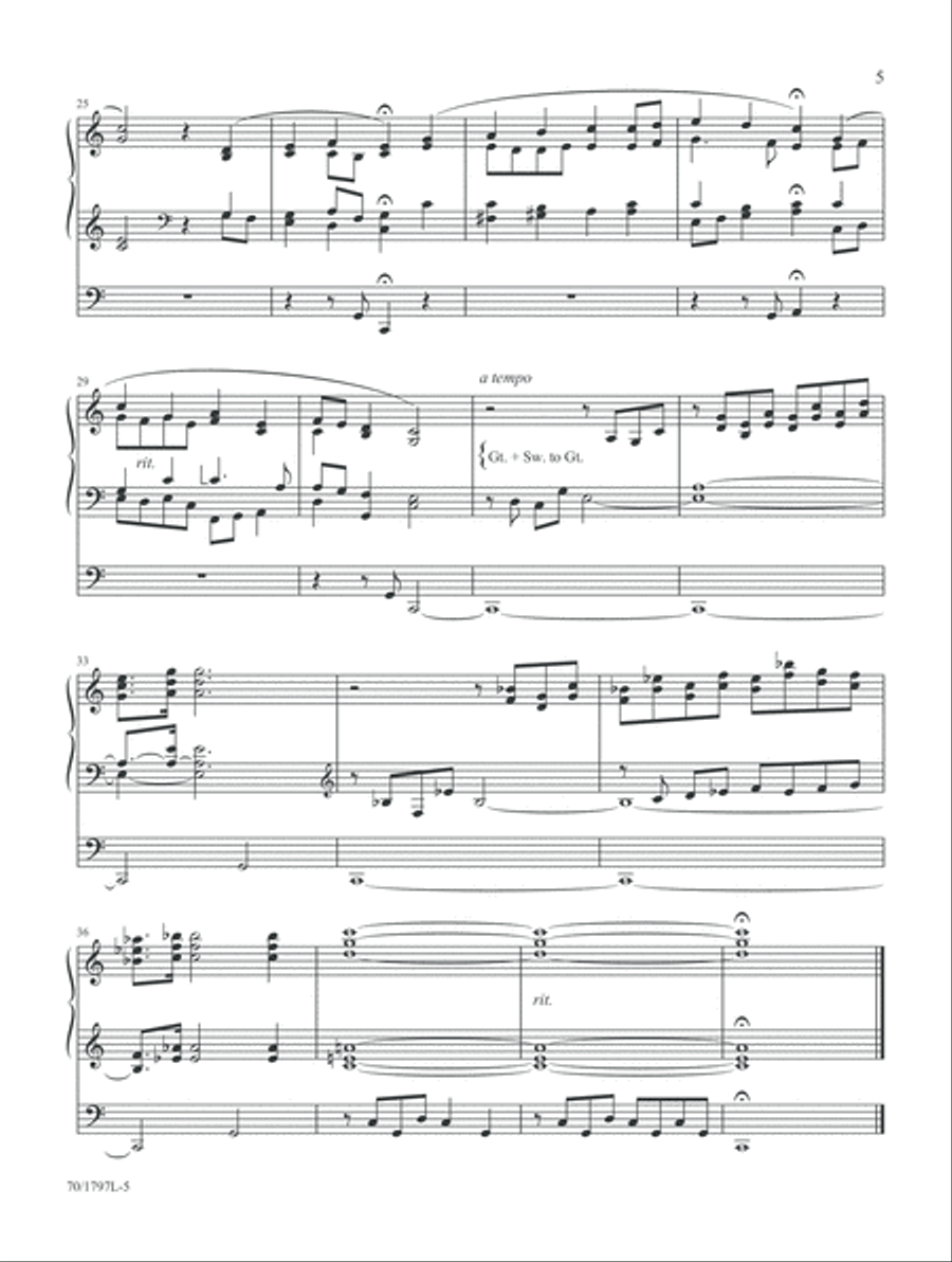 The King of Glory Comes (Digital Download) Organ scores gallery preview page 5