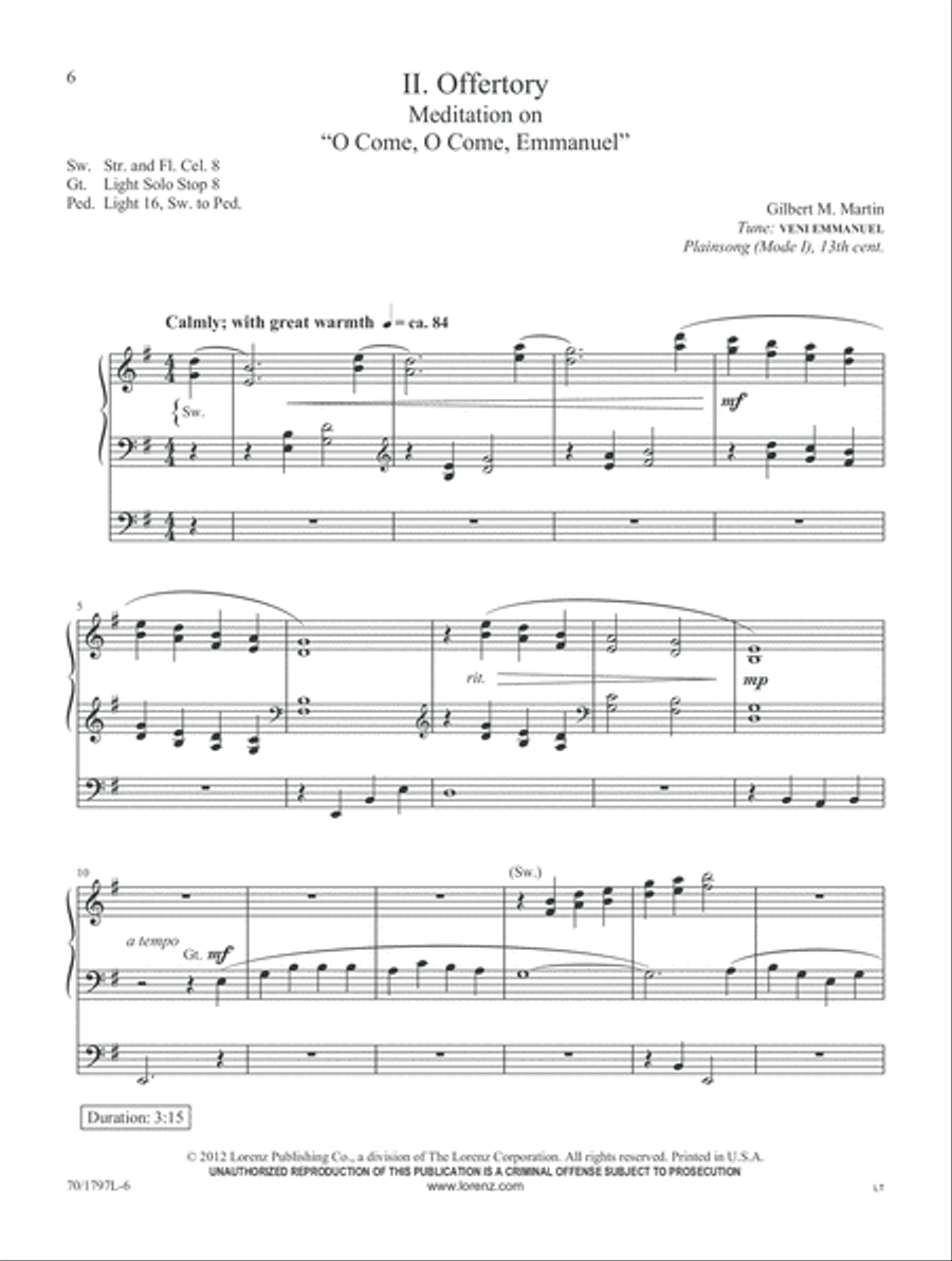 The King of Glory Comes (Digital Download) Organ scores gallery preview page 6