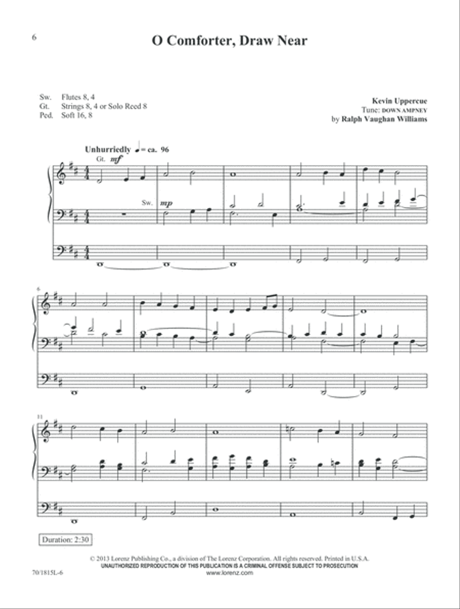 Penitent Prayers for Organ (Digital Download) Organ scores gallery preview page 6