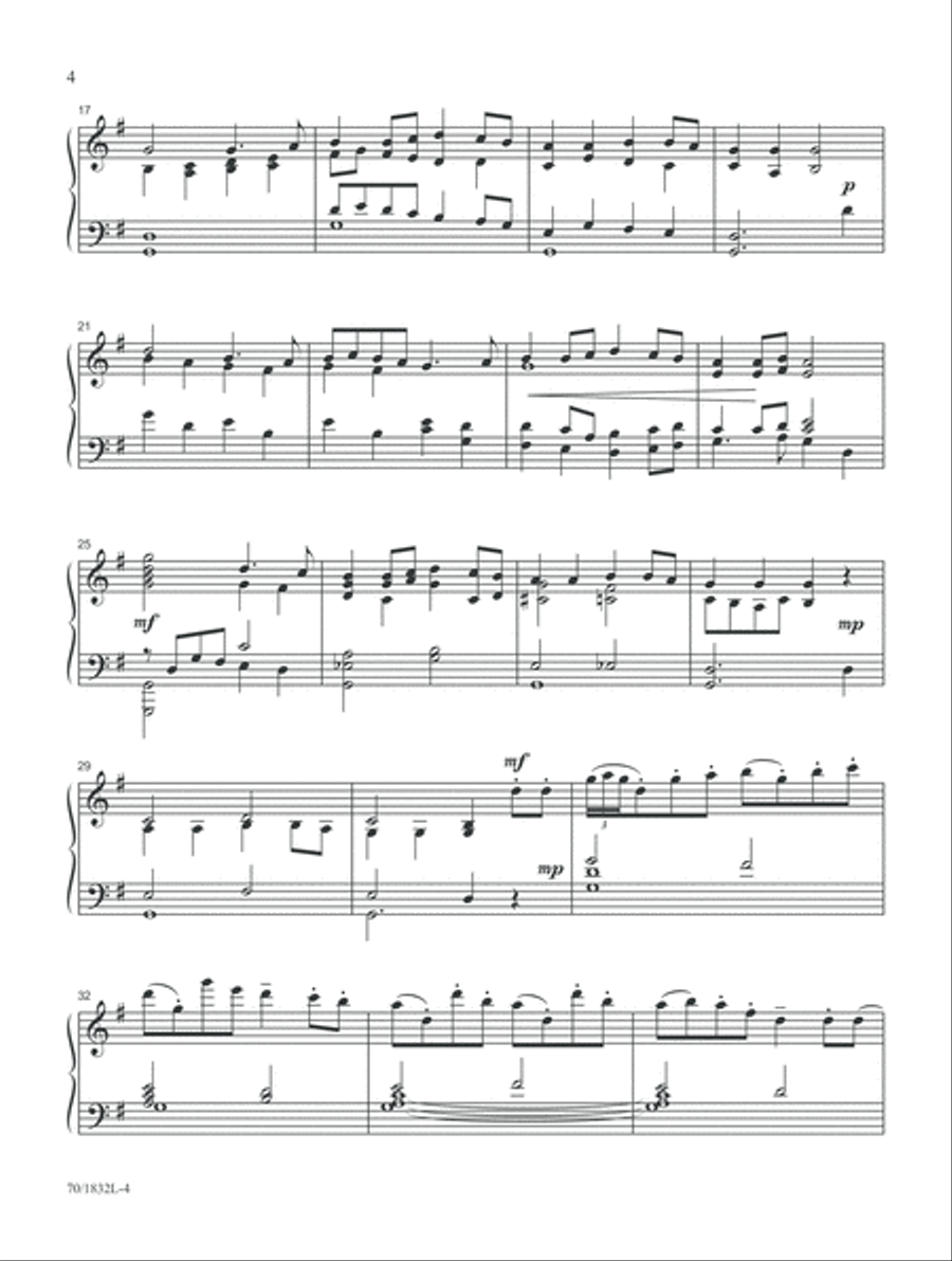 A Time for Giving (Digital Download) Piano Solo scores gallery preview page 4
