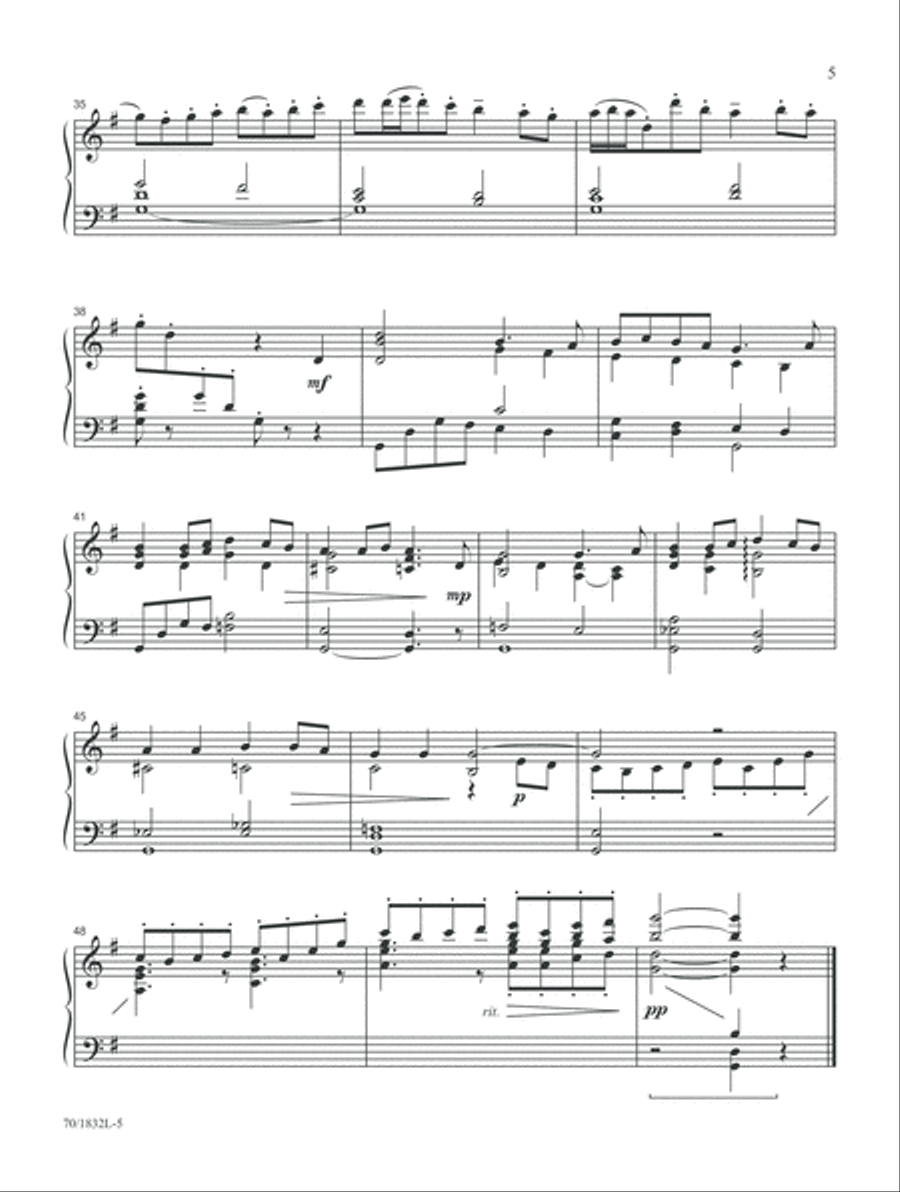A Time for Giving (Digital Download) Piano Solo scores gallery preview page 5
