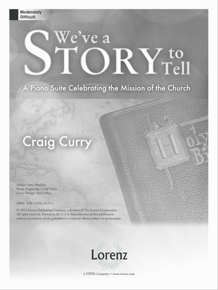 We've a Story to Tell (Digital Download) Piano Solo scores gallery preview page 1