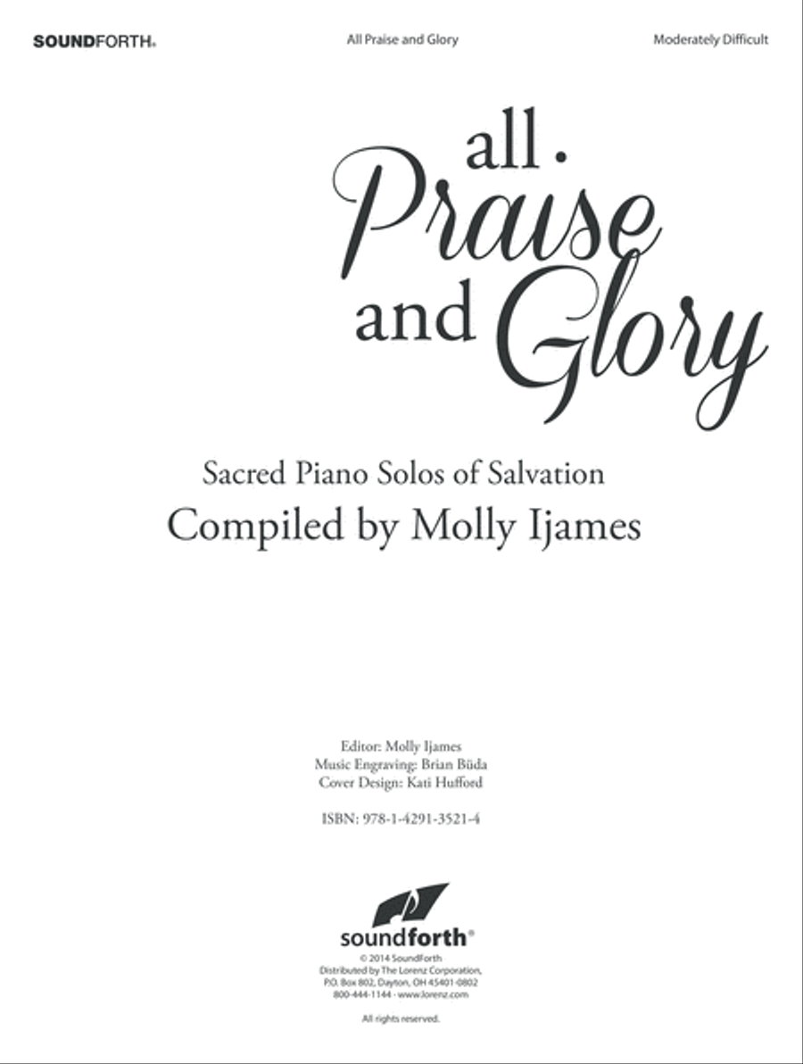 All Praise and Glory (Digital Download) Piano Solo scores gallery preview page 1