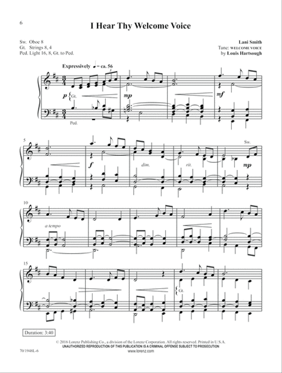 Wonderful Words of Life Wonderful Words of Life Organ scores gallery preview page 6