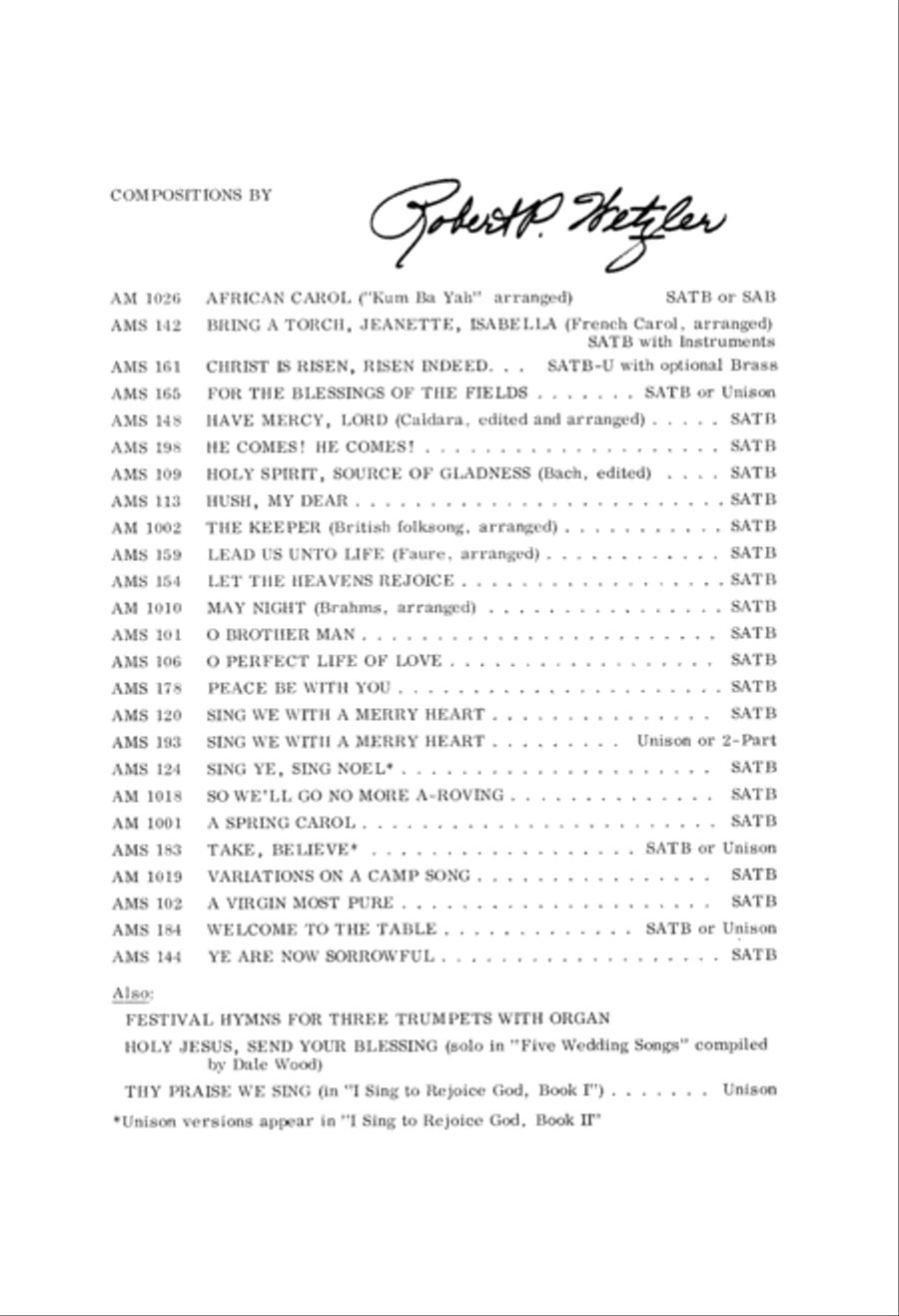 African Carol (Kum Ba Yah) (Digital Download) 4-Part scores gallery preview page 8