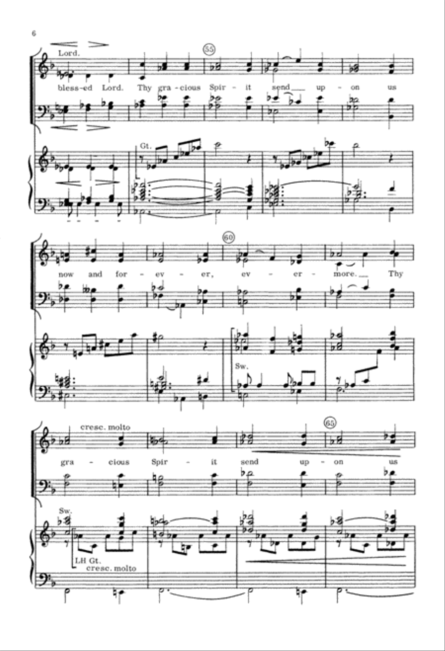 Agnus Dei (Fauré) (Digital Download) 4-Part scores gallery preview page 6
