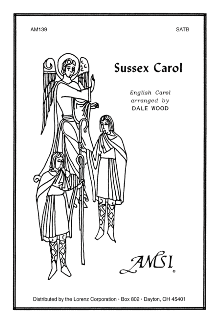Sussex Carol (Digital Download) 4-Part scores gallery preview page 1