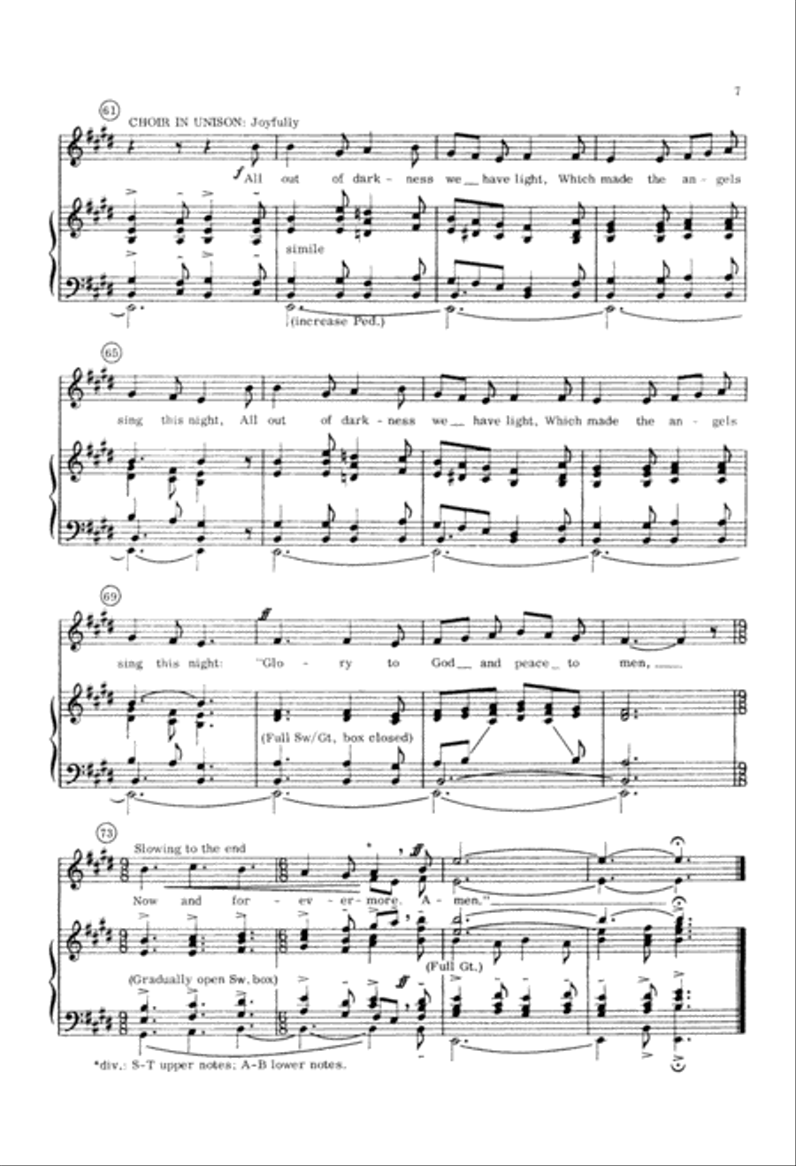 Sussex Carol (Digital Download) 4-Part scores gallery preview page 7
