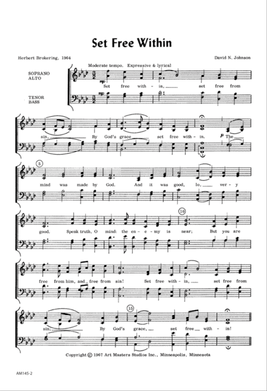 Set Free Within (Digital Download) 4-Part scores gallery preview page 2