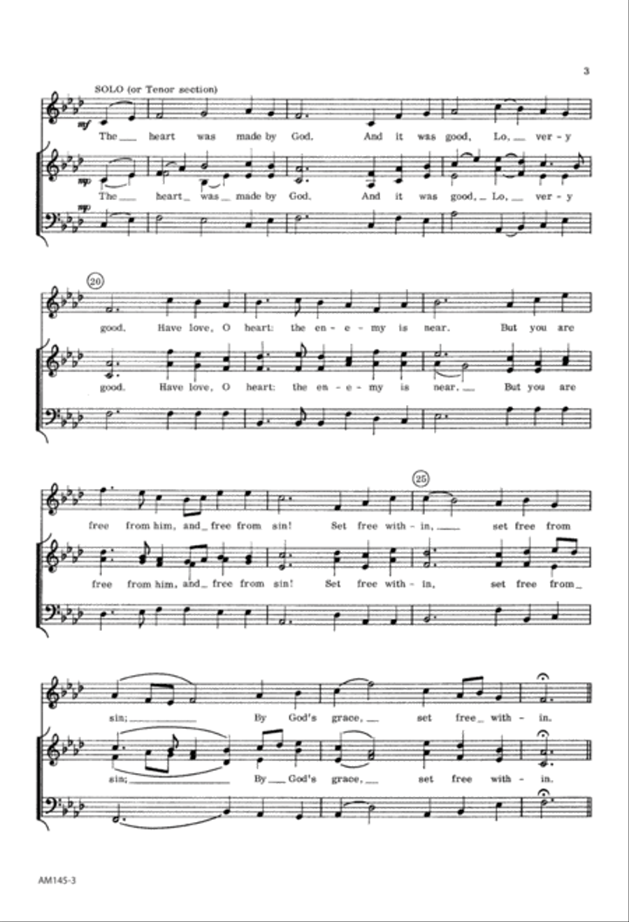 Set Free Within (Digital Download) 4-Part scores gallery preview page 3