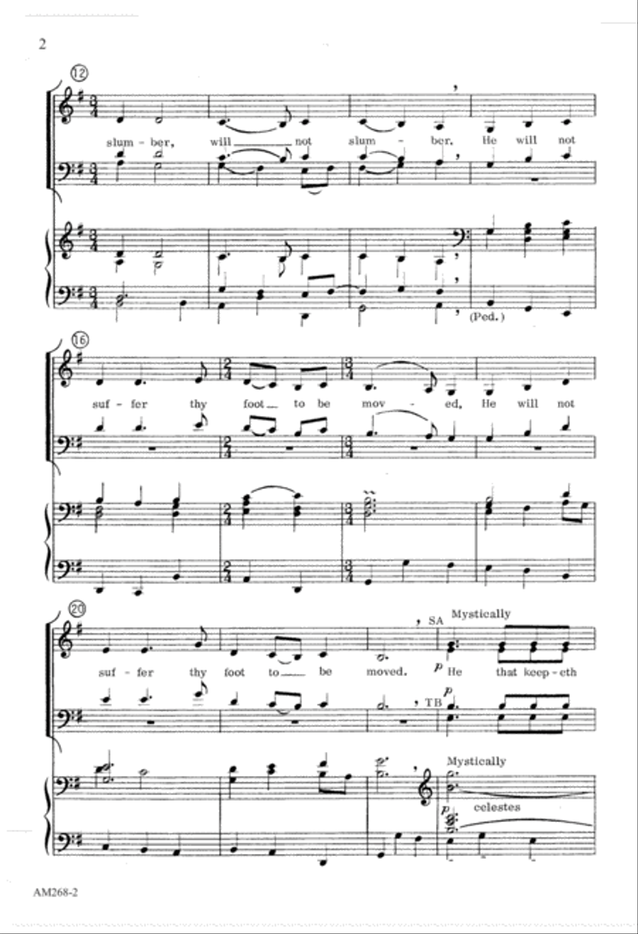 Keeper Of Israel The (Digital Download) 4-Part scores gallery preview page 2