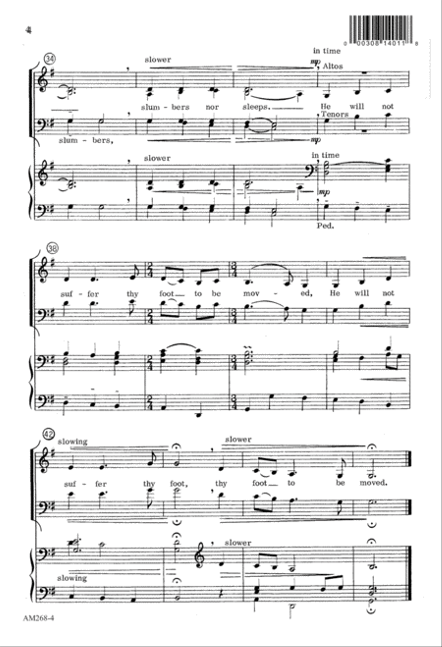 Keeper Of Israel The (Digital Download) 4-Part scores gallery preview page 4