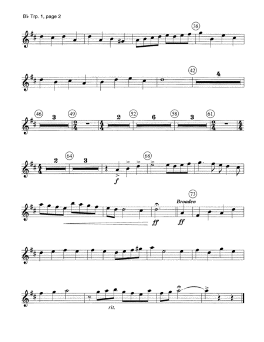 Festival St. Anne - Brass Parts Trombone scores gallery preview page 2