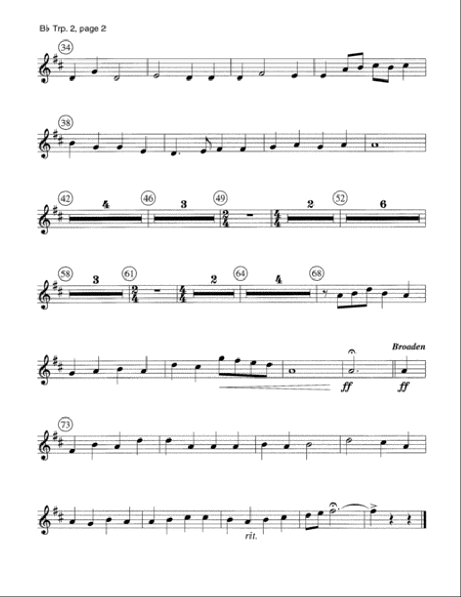 Festival St. Anne - Brass Parts Trombone scores gallery preview page 4