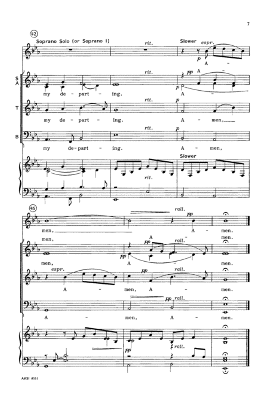 God Be In My Head (Digital Download) 4-Part scores gallery preview page 7