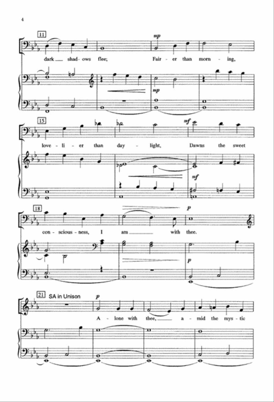 Still, Still With Thee (Digital Download) 3-Part scores gallery preview page 4