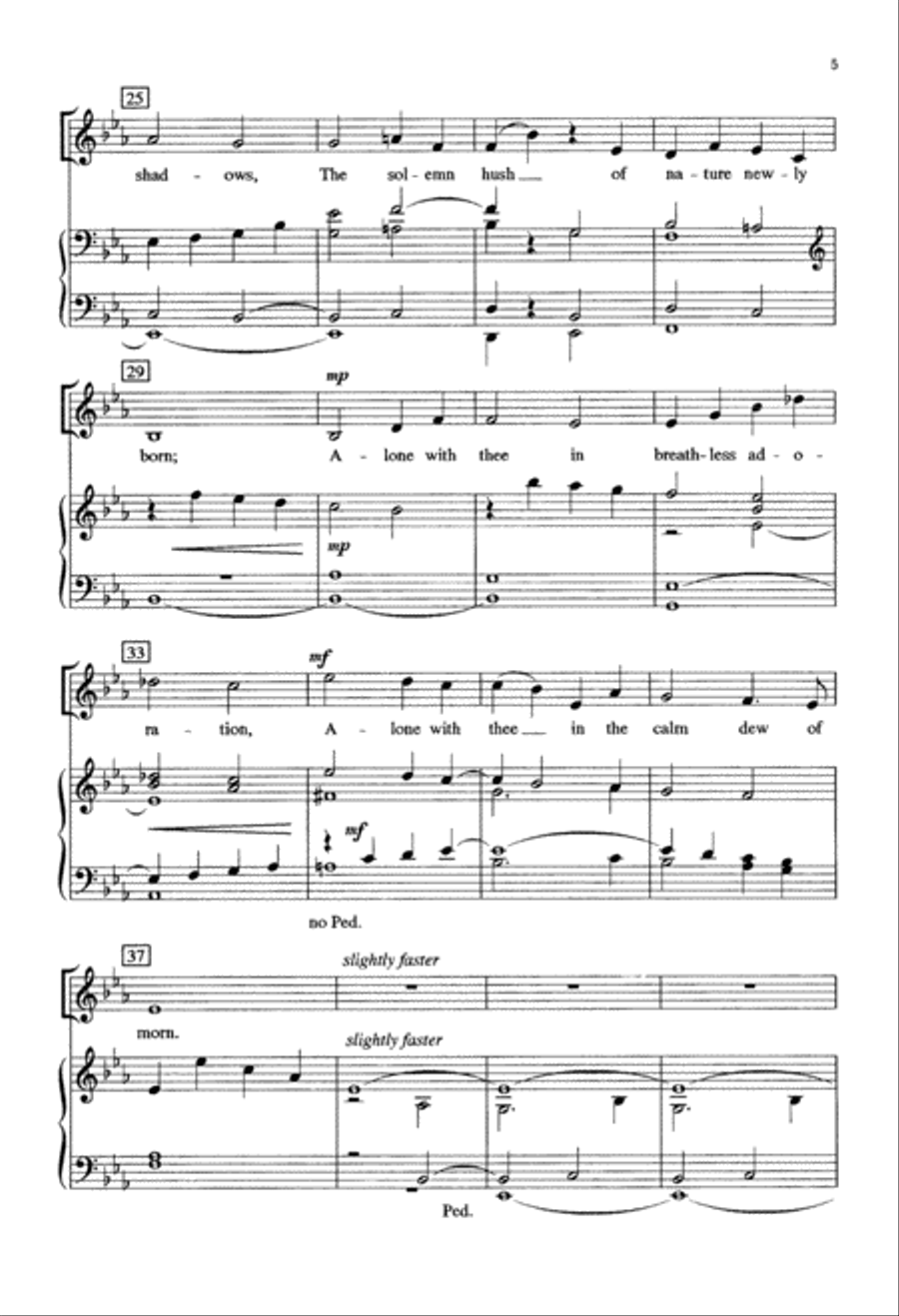 Still, Still With Thee (Digital Download) 3-Part scores gallery preview page 5