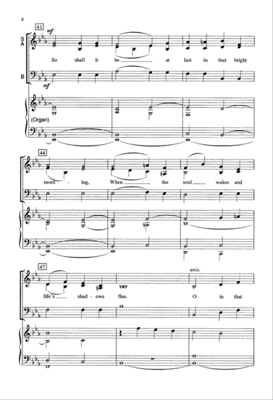 Still, Still With Thee (Digital Download) 3-Part scores gallery preview page 6