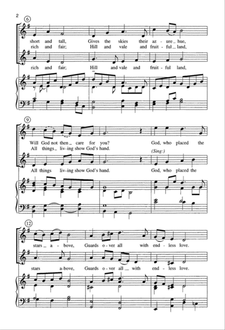 Grateful Praise (Digital Download) Unison Choir scores gallery preview page 2