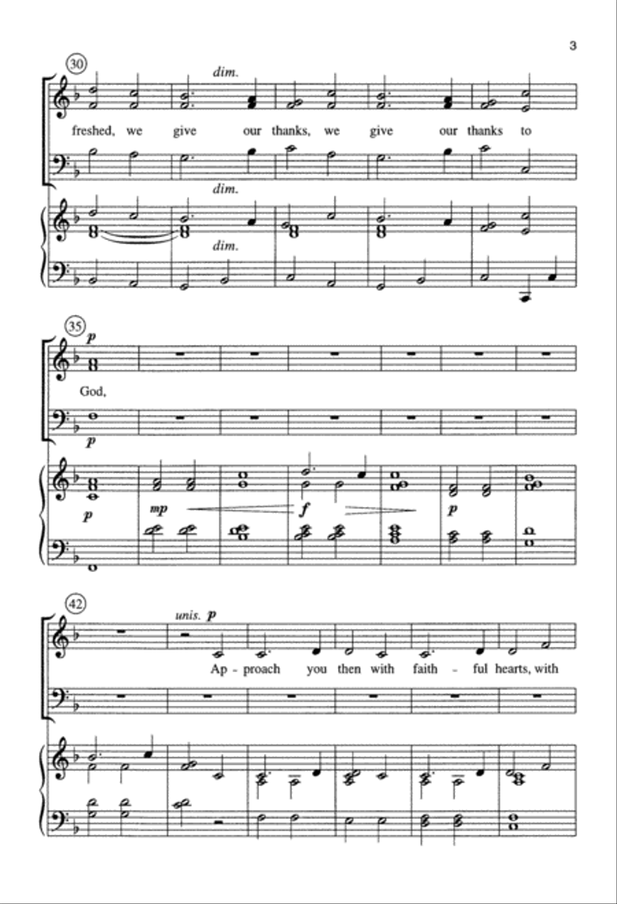 Draw Near (Digital Download) 3-Part scores gallery preview page 3