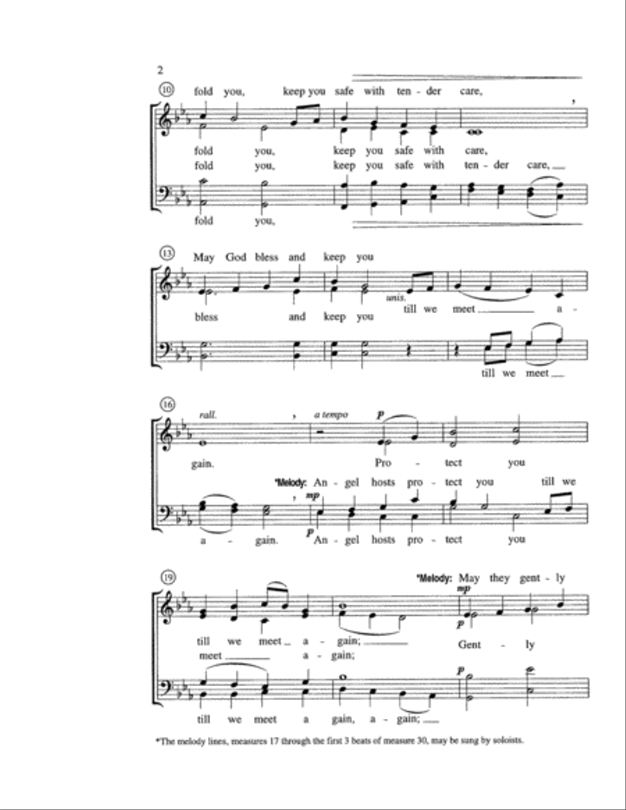 May God Bless and Keep You (Digital Download) 4-Part scores gallery preview page 2