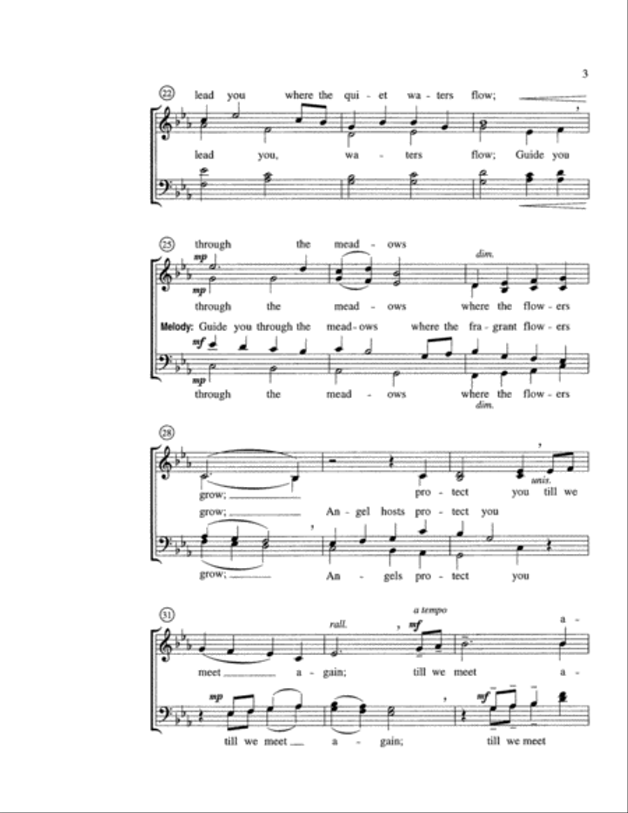 May God Bless and Keep You (Digital Download) 4-Part scores gallery preview page 3