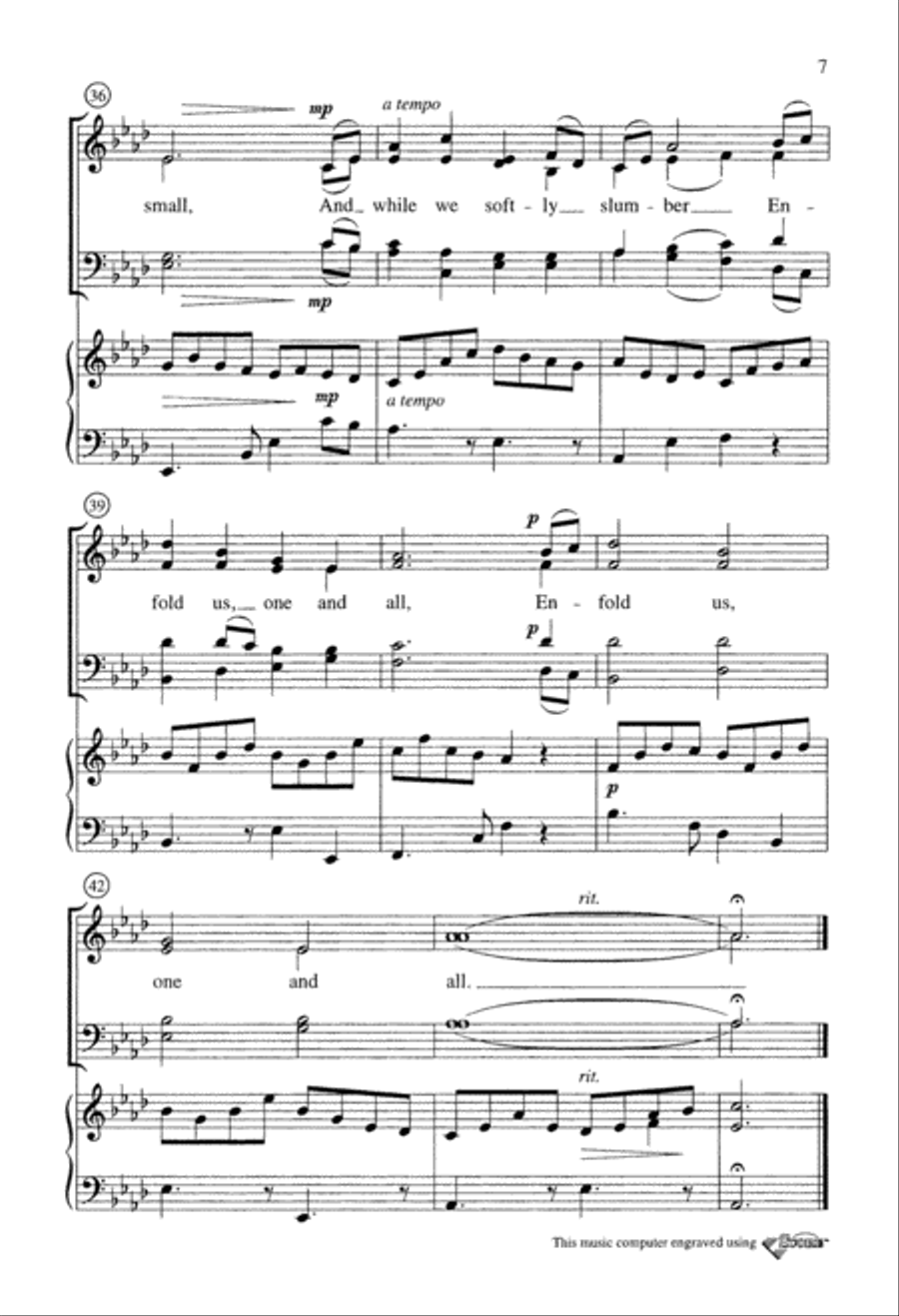 Thy Holy Wings (Digital Download) 4-Part scores gallery preview page 7