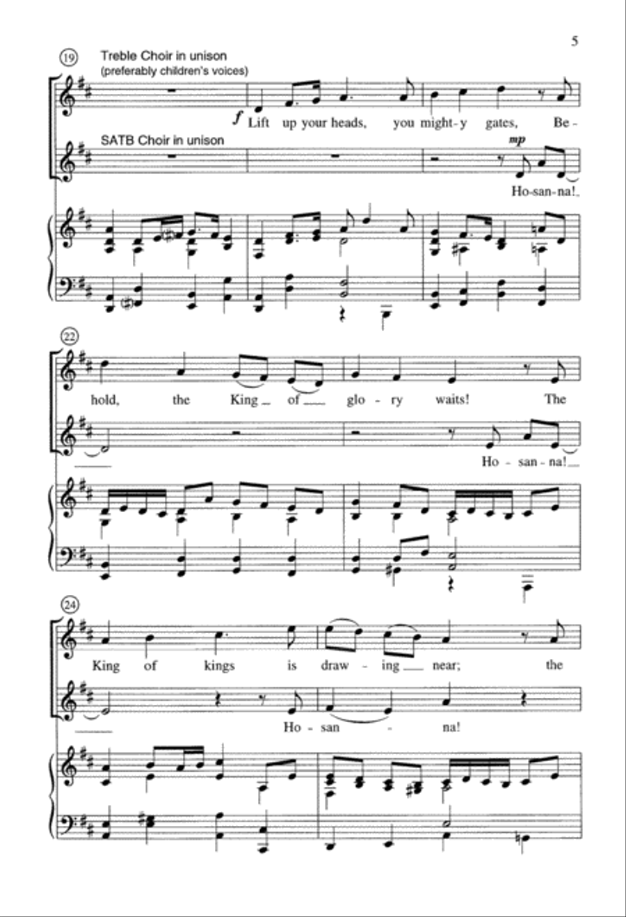 Hosanna! (Digital Download) 4-Part scores gallery preview page 5