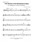 Two Hymns In The Renaissance Style Recorder Parts