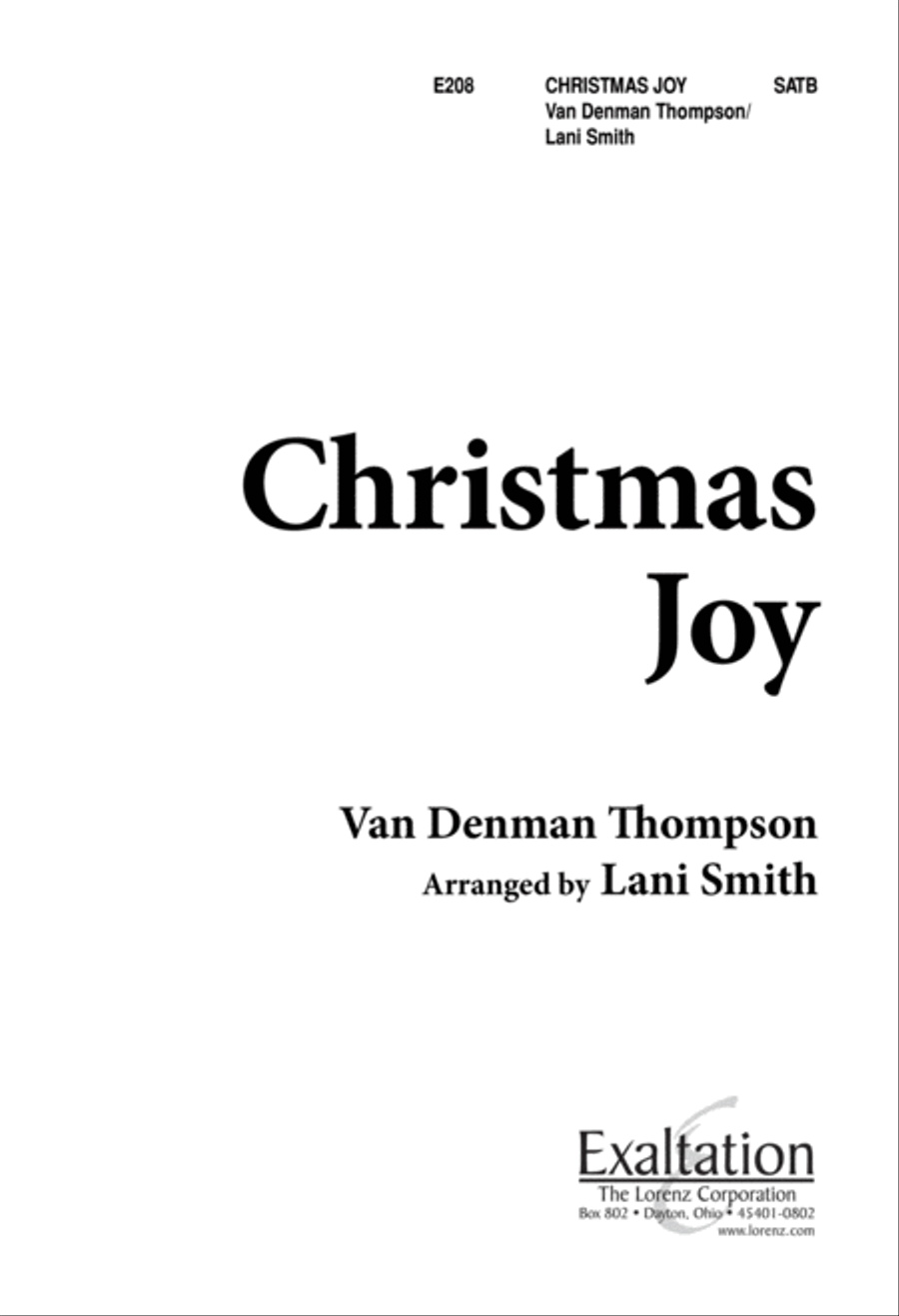 Christmas Joy (Digital Download) 4-Part scores gallery preview page 1