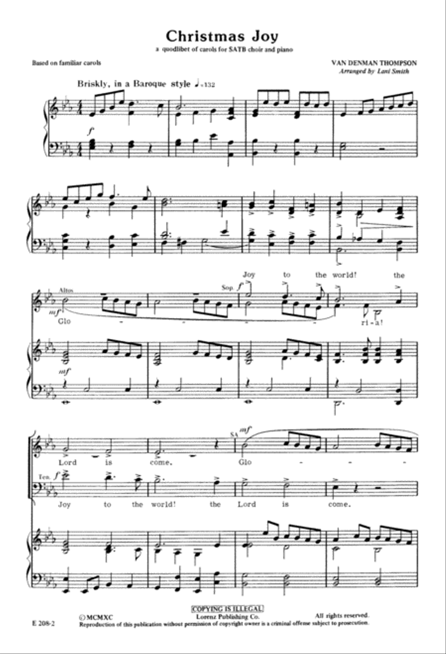 Christmas Joy (Digital Download) 4-Part scores gallery preview page 2