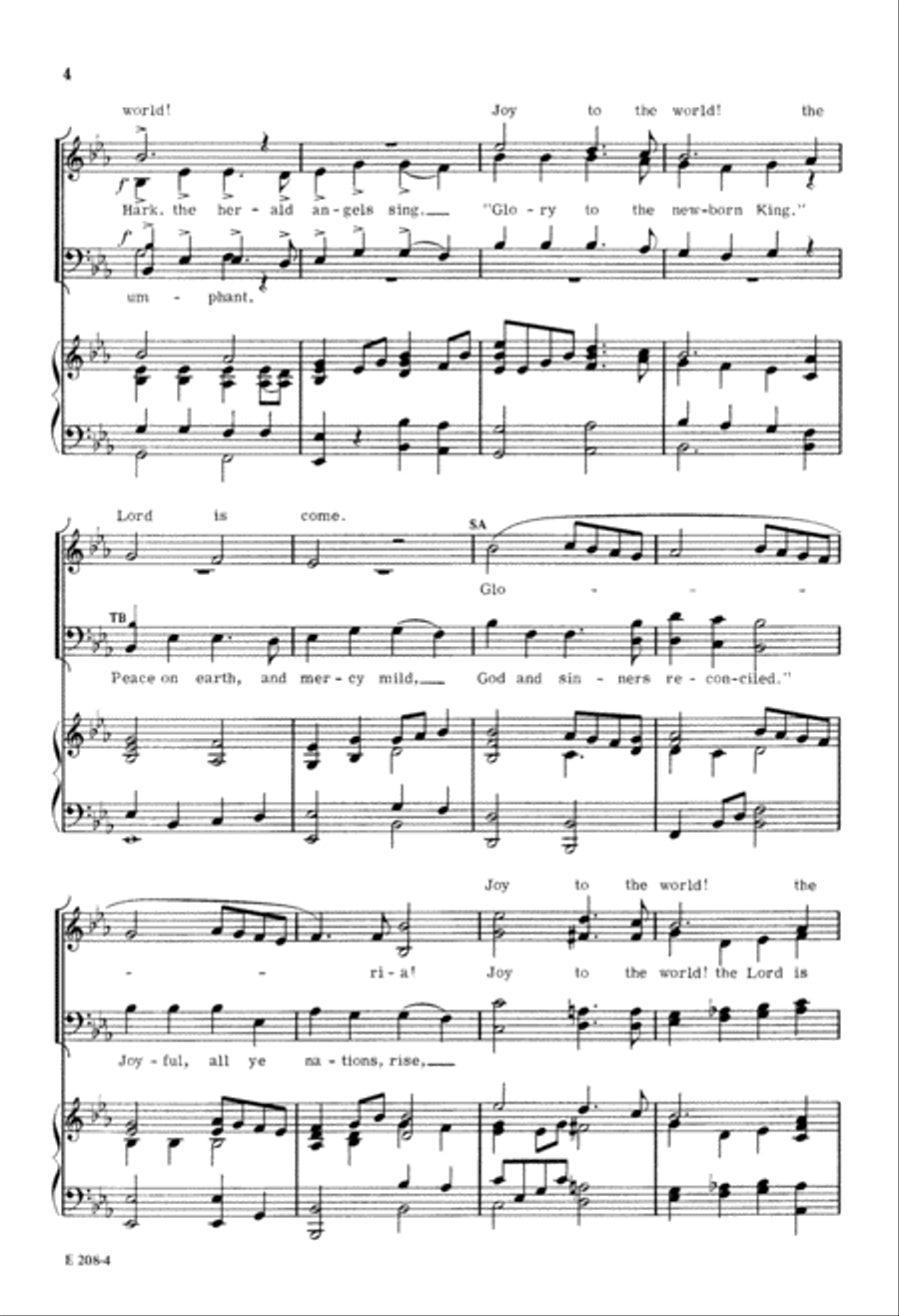 Christmas Joy (Digital Download) 4-Part scores gallery preview page 4