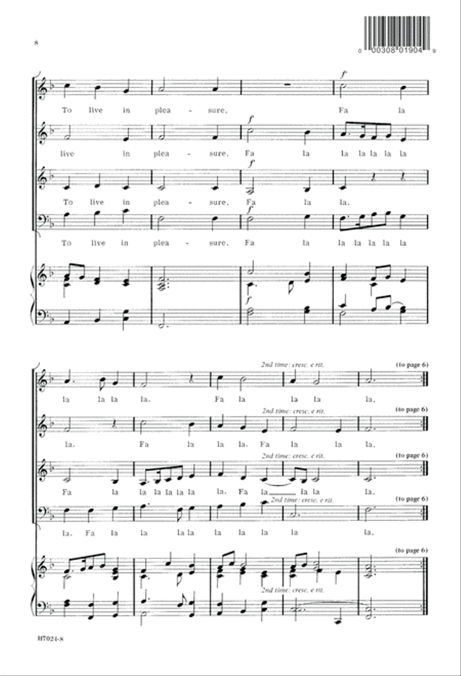 Sing We and Chant It (Digital Download) Choir scores gallery preview page 8