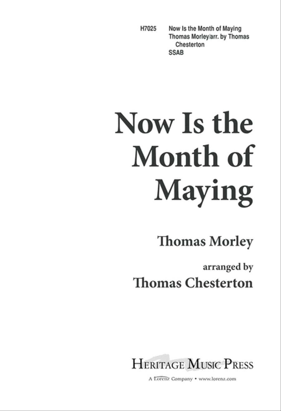 Now is the Month of Maying (Digital Download) Choir scores gallery preview page 1
