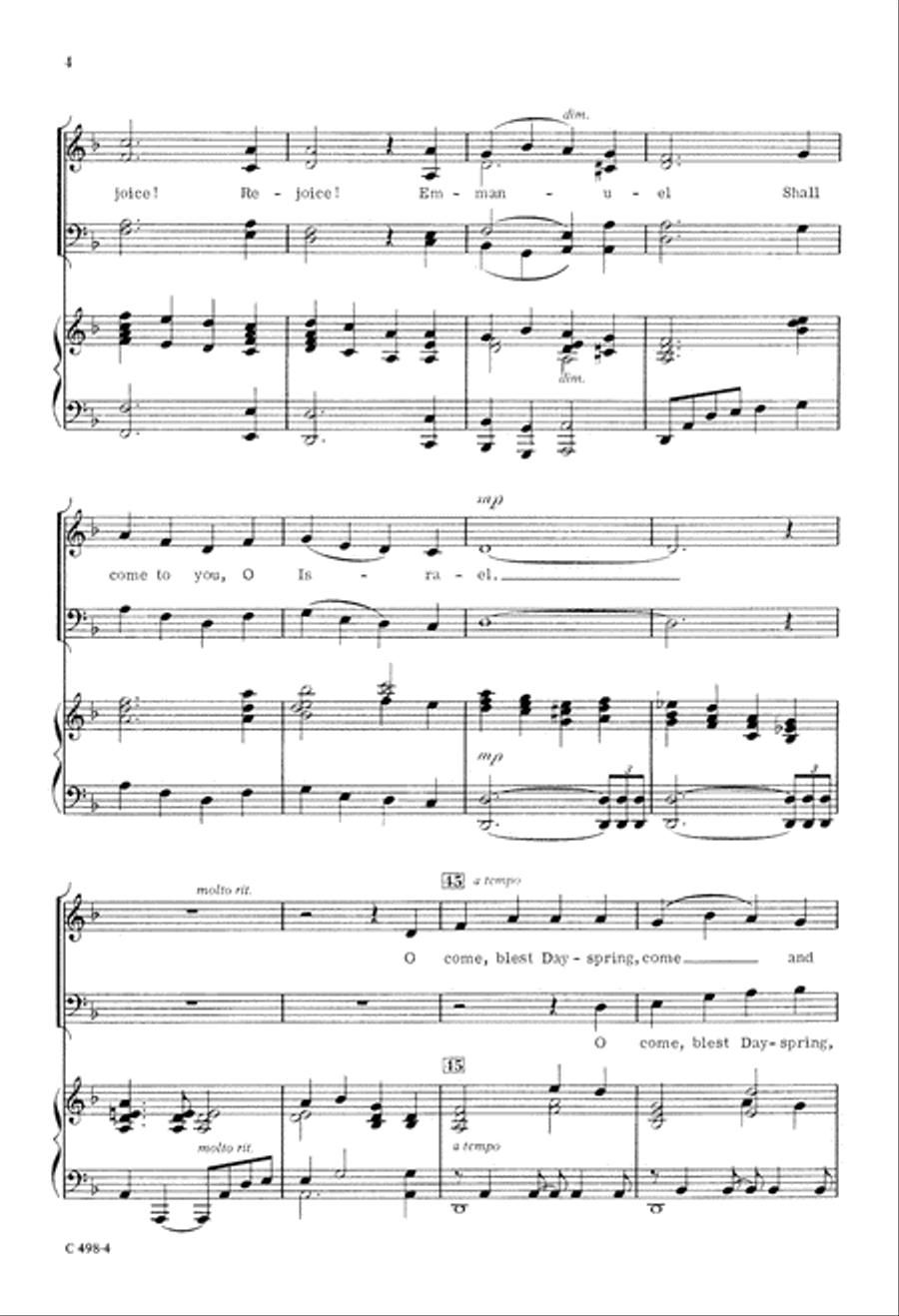Advent (Digital Download) 4-Part scores gallery preview page 4