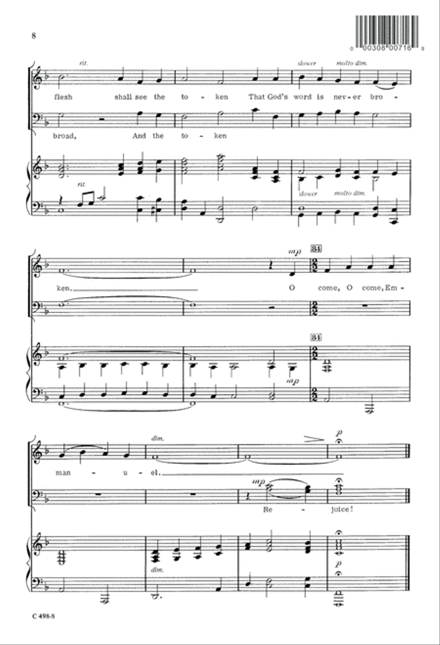 Advent (Digital Download) 4-Part scores gallery preview page 8