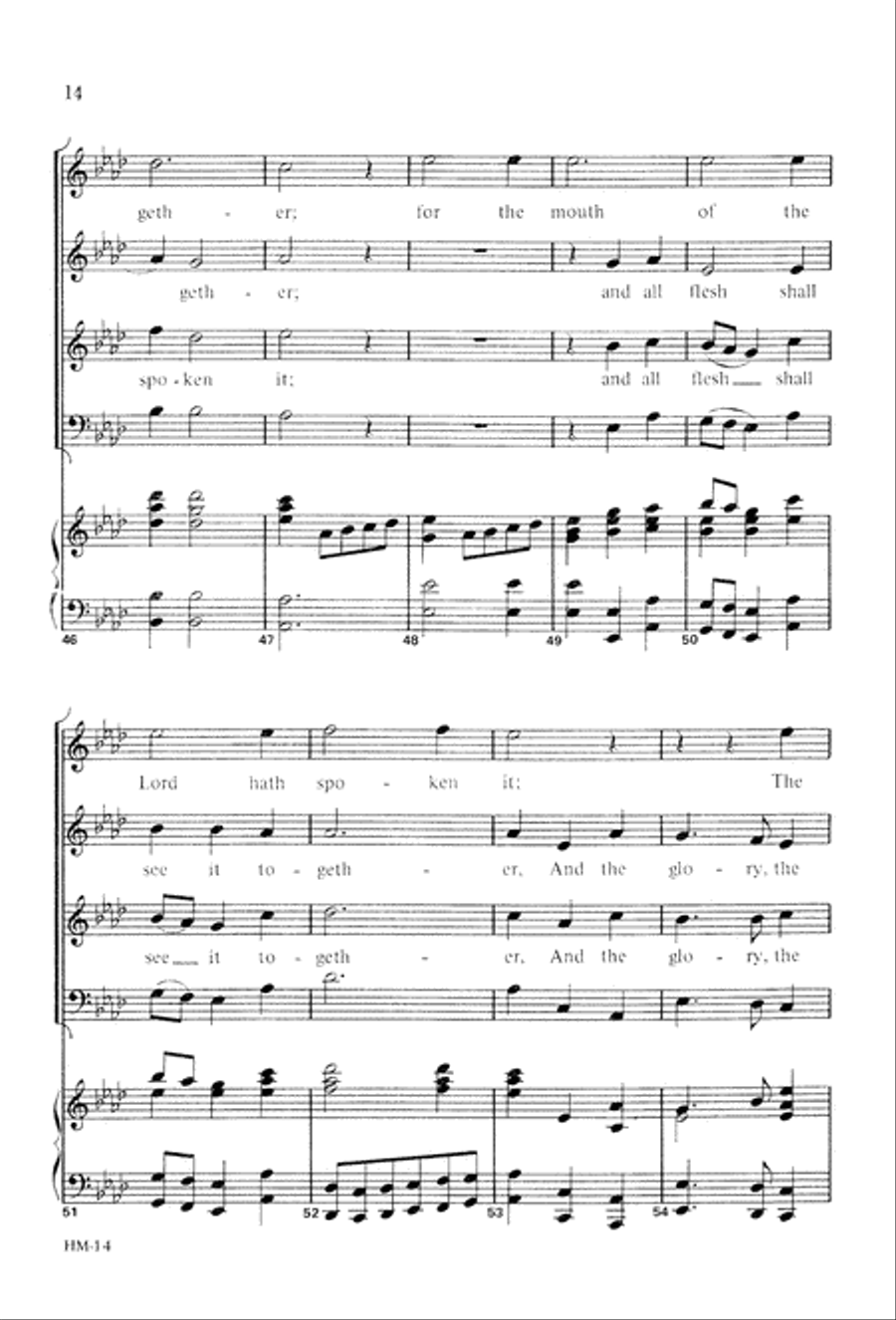 Handel's Messiah: Christmas Choruses and Solos (Digital Download) 4-Part scores gallery preview page 16