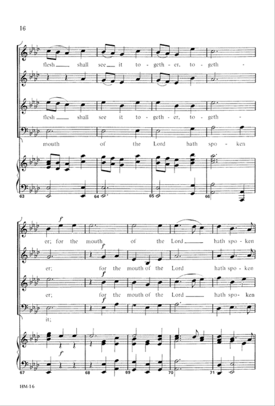 Handel's Messiah: Christmas Choruses and Solos (Digital Download) 4-Part scores gallery preview page 18