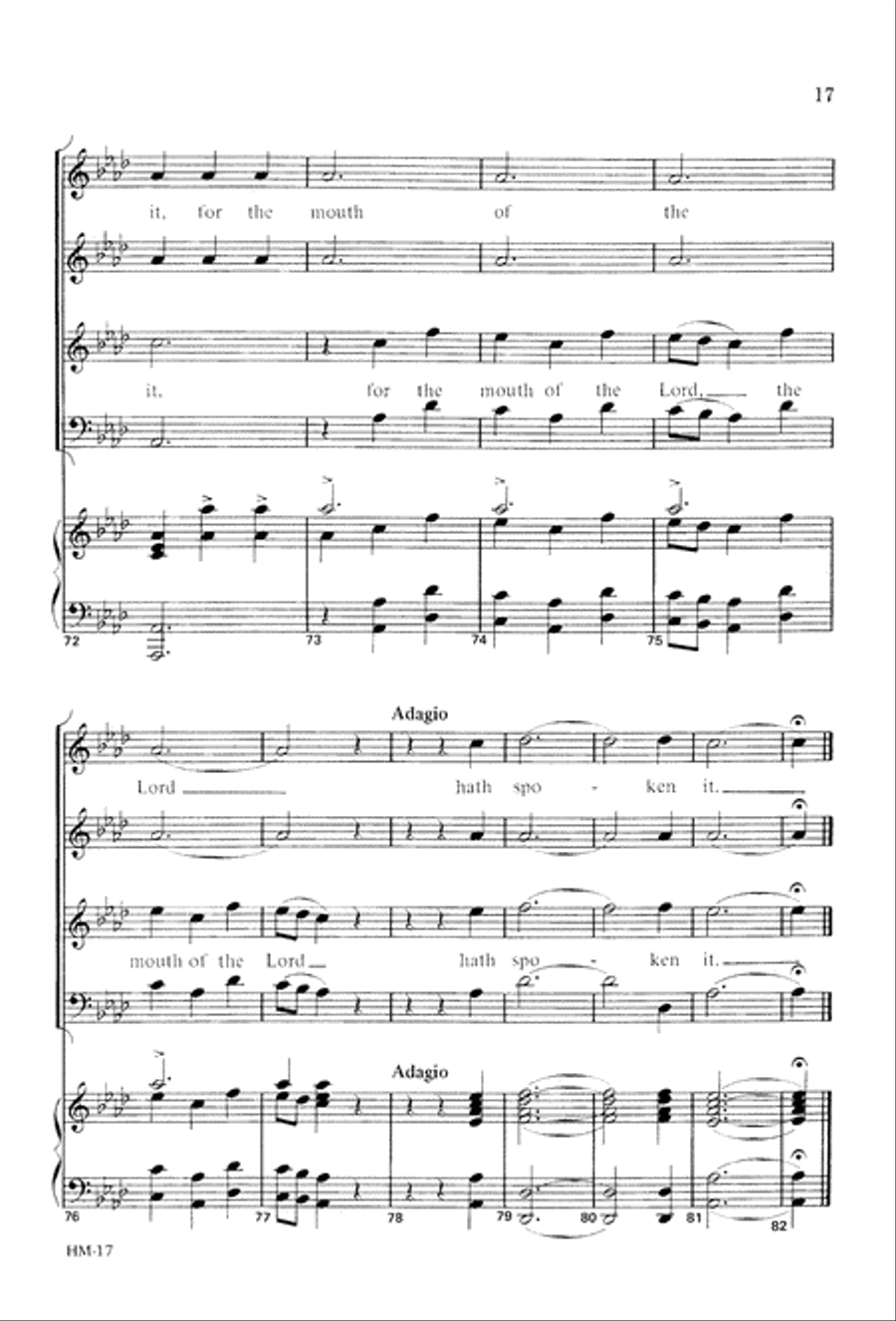 Handel's Messiah: Christmas Choruses and Solos (Digital Download) 4-Part scores gallery preview page 19