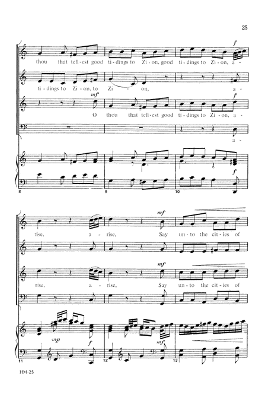 Handel's Messiah: Christmas Choruses and Solos (Digital Download) 4-Part scores gallery preview page 27