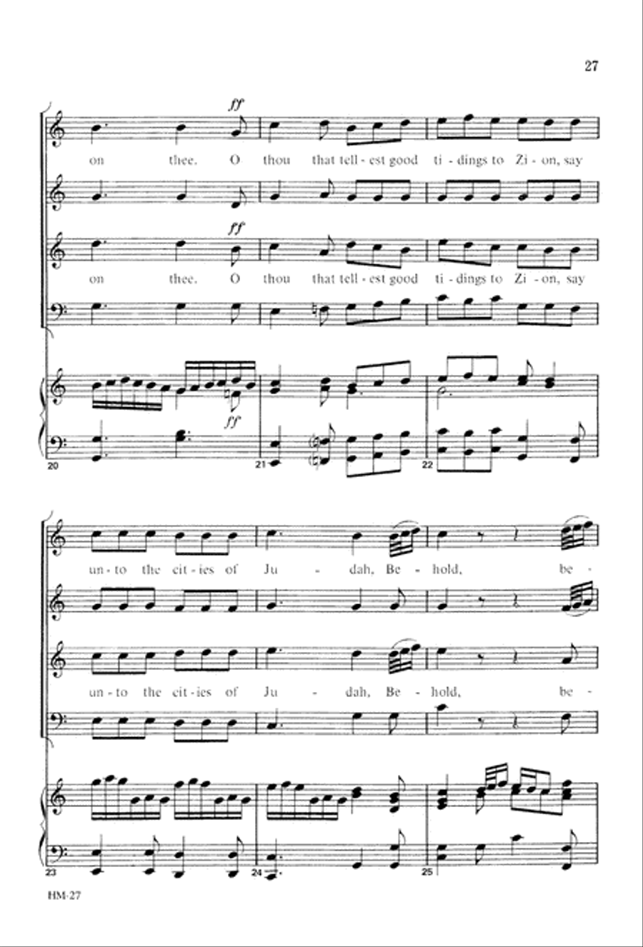 Handel's Messiah: Christmas Choruses and Solos (Digital Download) 4-Part scores gallery preview page 29