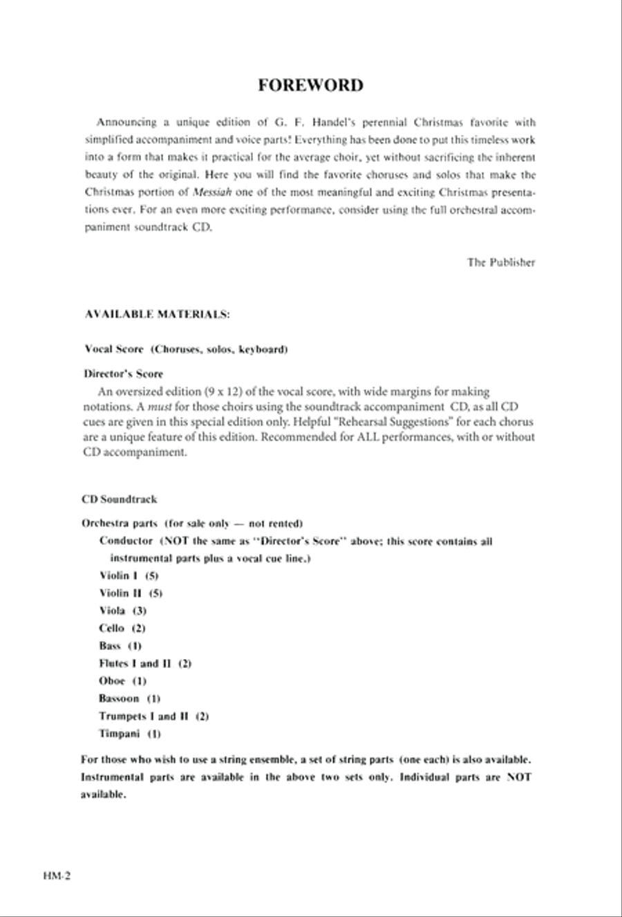 Handel's Messiah: Christmas Choruses and Solos (Digital Download) 4-Part scores gallery preview page 4