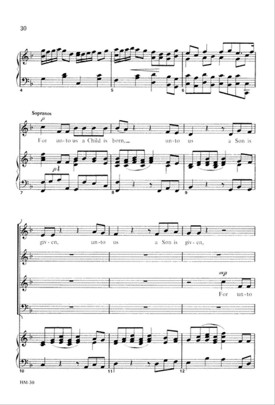 Handel's Messiah: Christmas Choruses and Solos (Digital Download) 4-Part scores gallery preview page 32